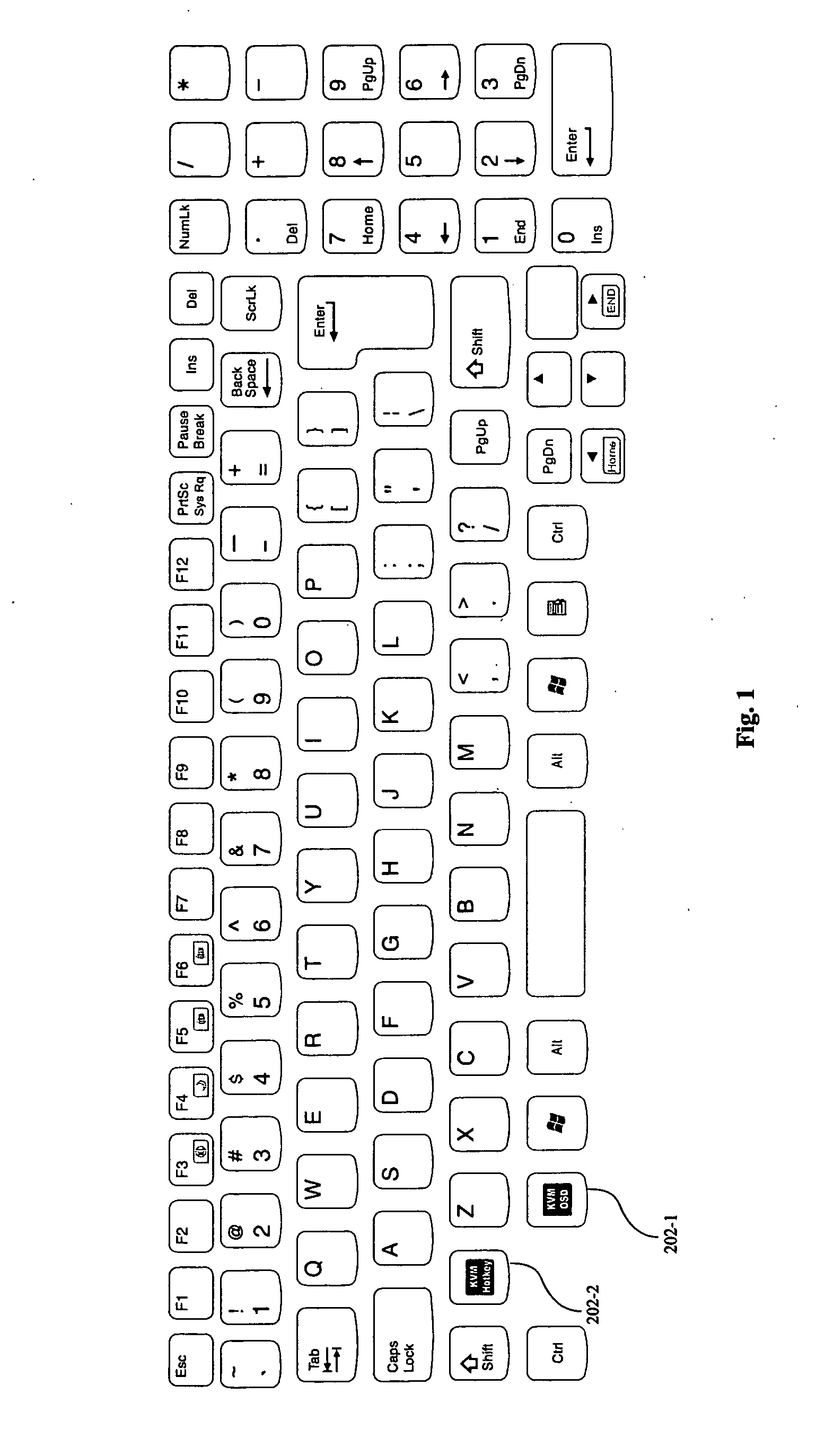 KVM switch system capable of invoking OSD menu by dedicated key