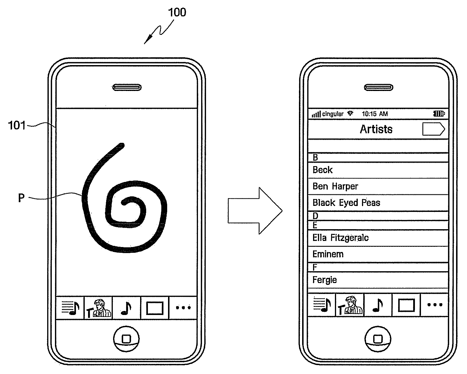 Apparatus for unlocking mobile device using pattern recognition and method thereof