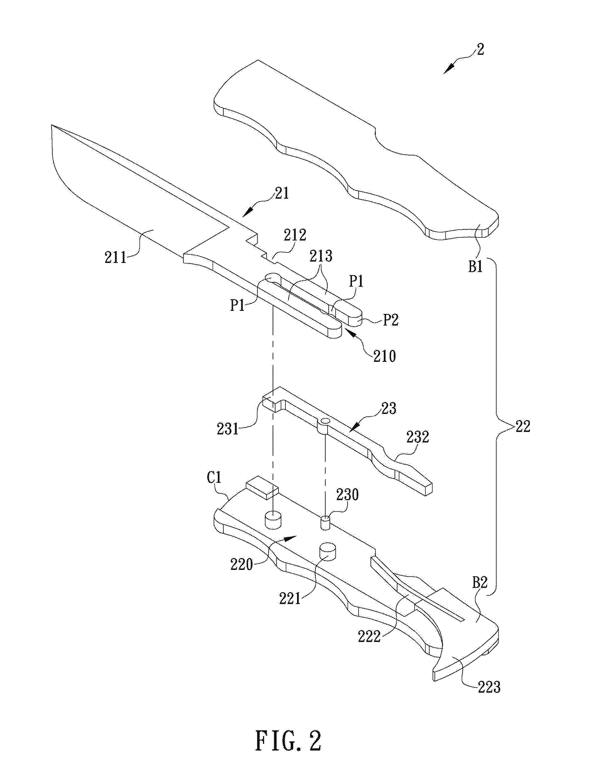 Lockback tool with replaceable workpiece