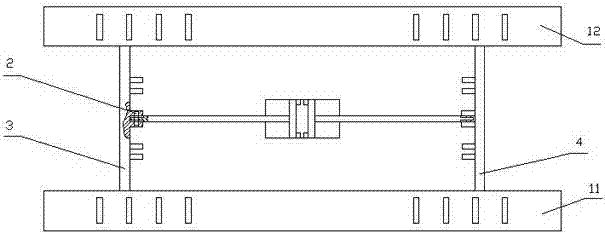 Chassis device of automatic lifting vehicle