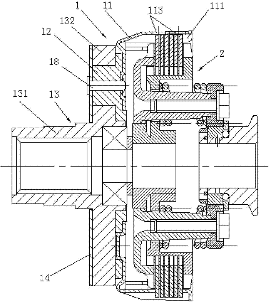 Clutch device for mini tiller