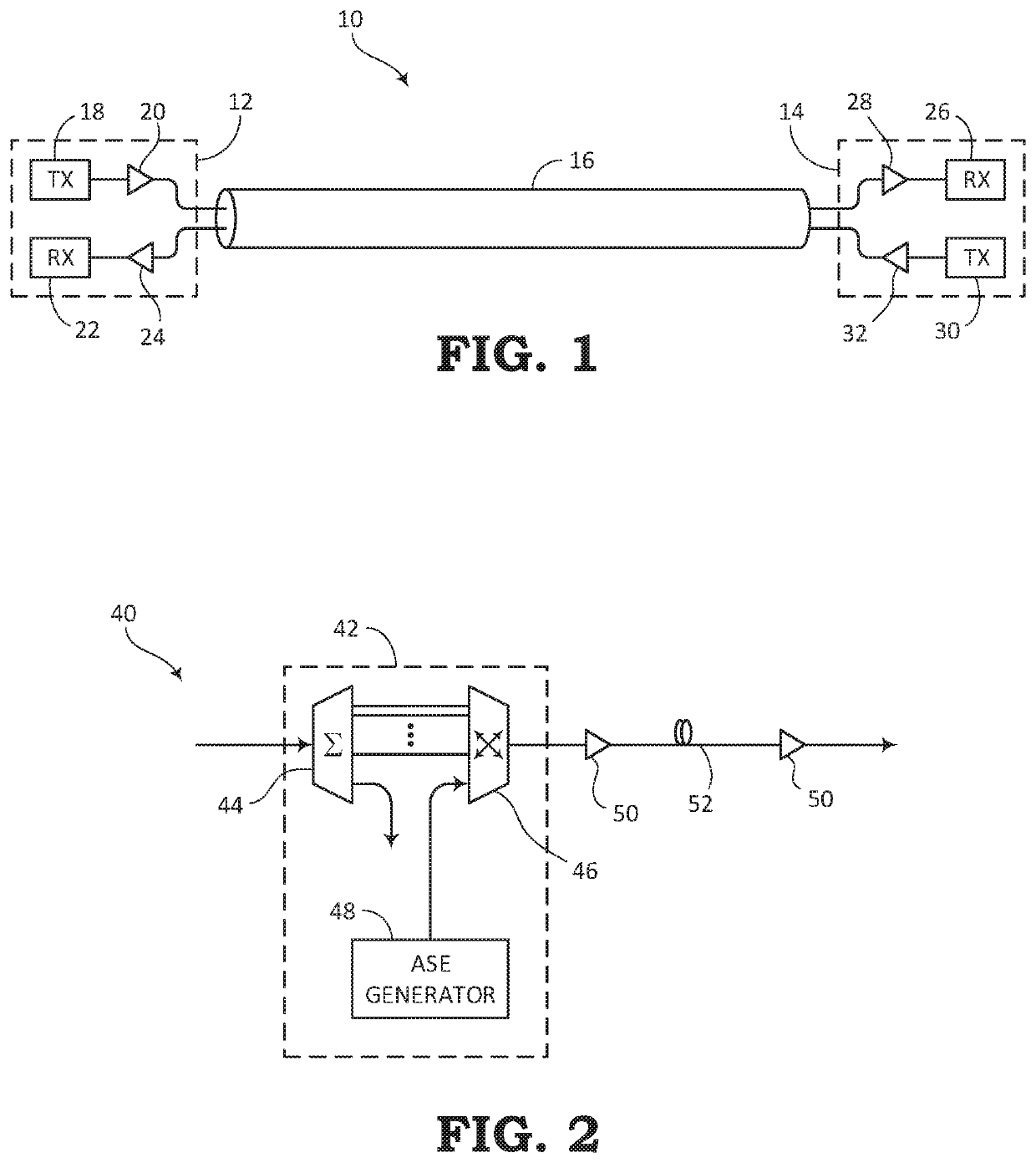 Reducing interference from channel holders in an optical link