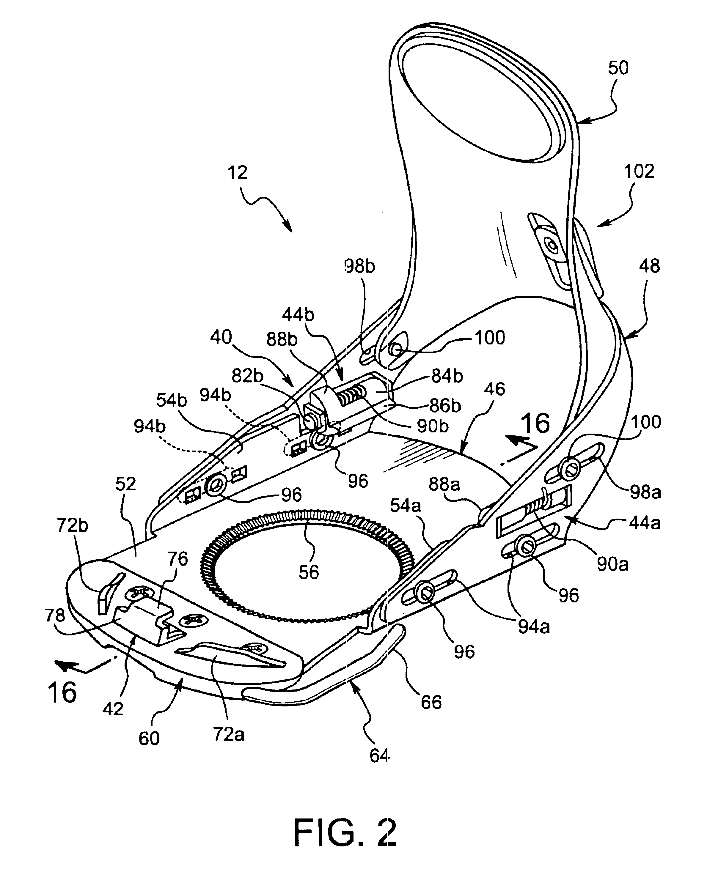 Snowboard binding system