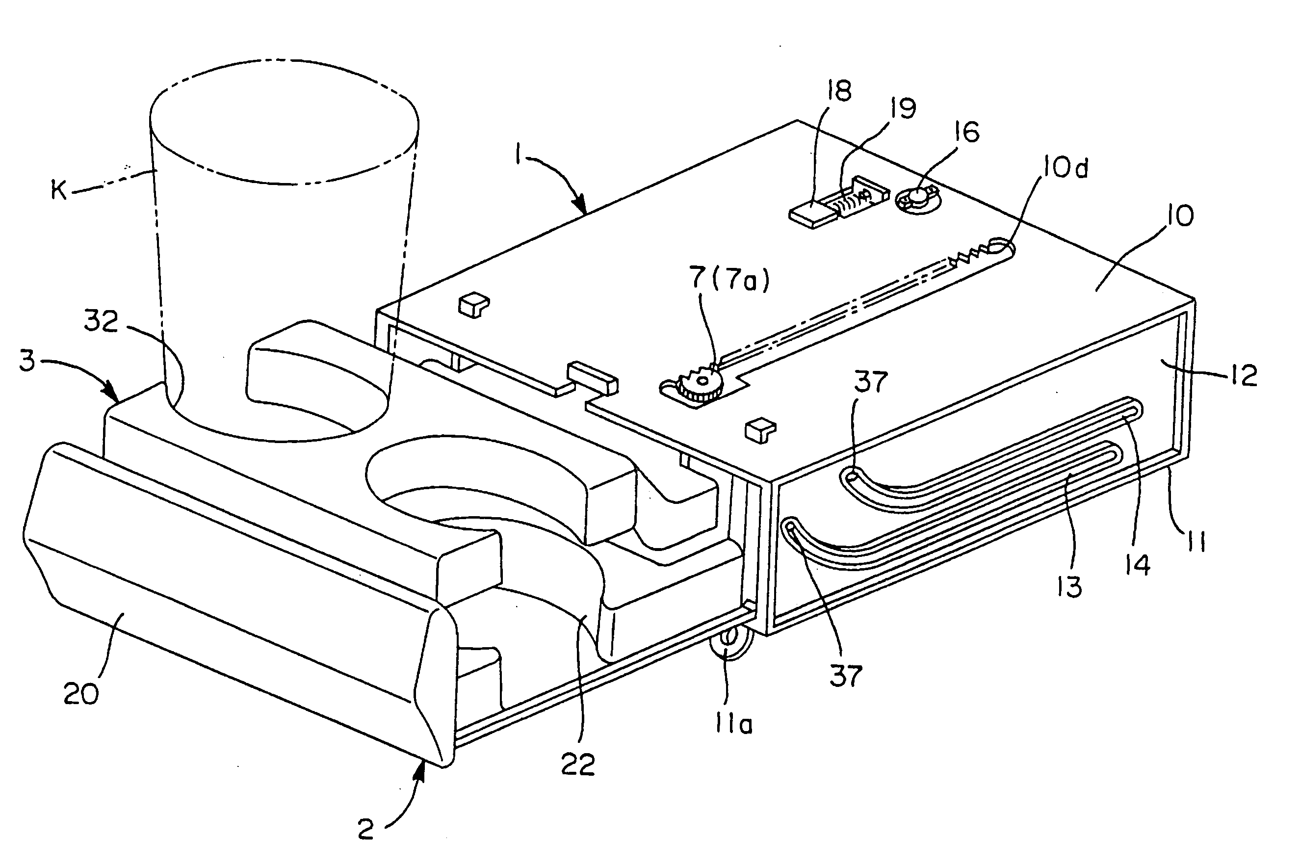 Cup holding device