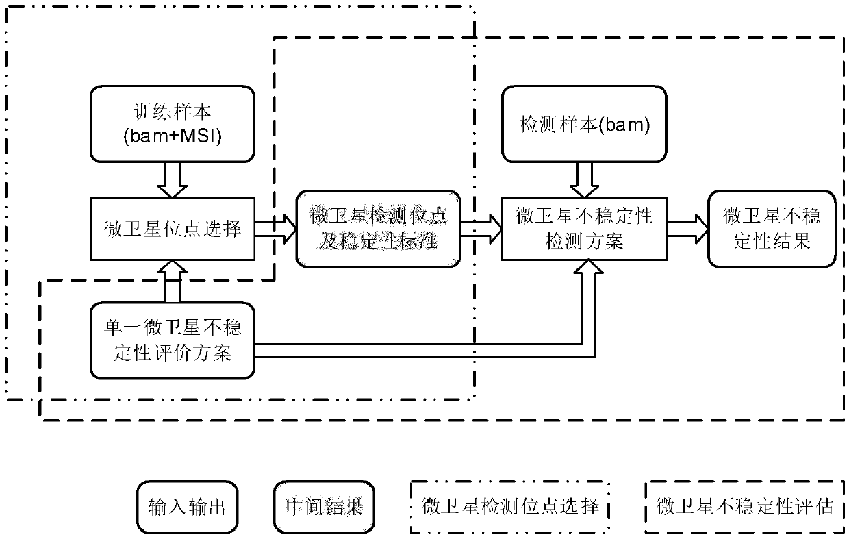 Microsatellite instability detecting system and method based on genome sequencing