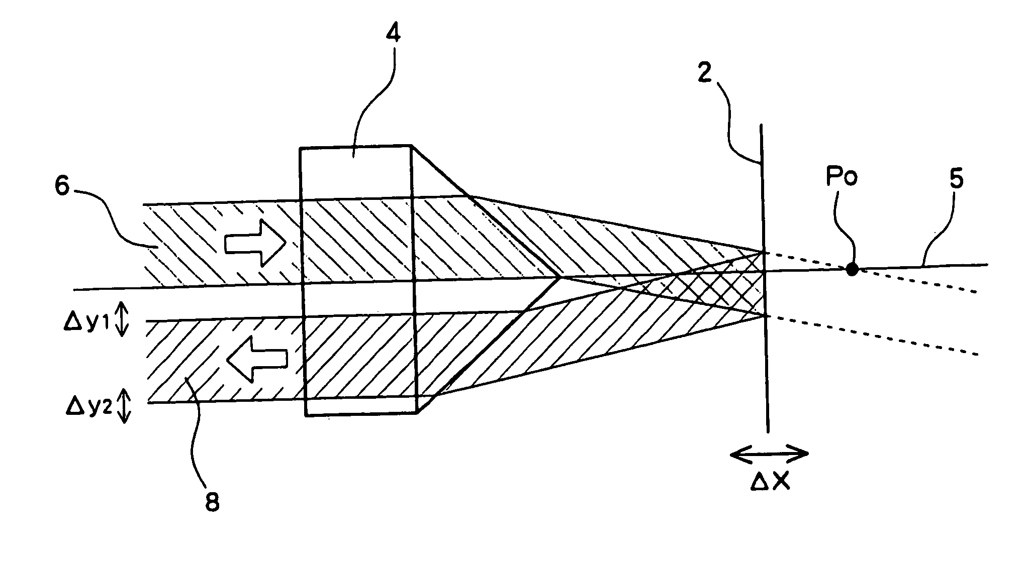 Optical displacement measurement device