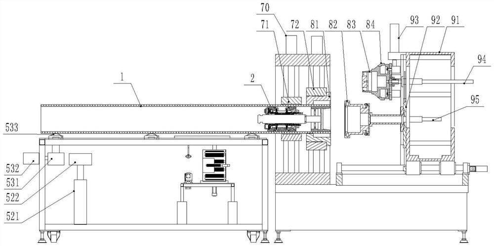 Integral type flanged flange production equipment and method