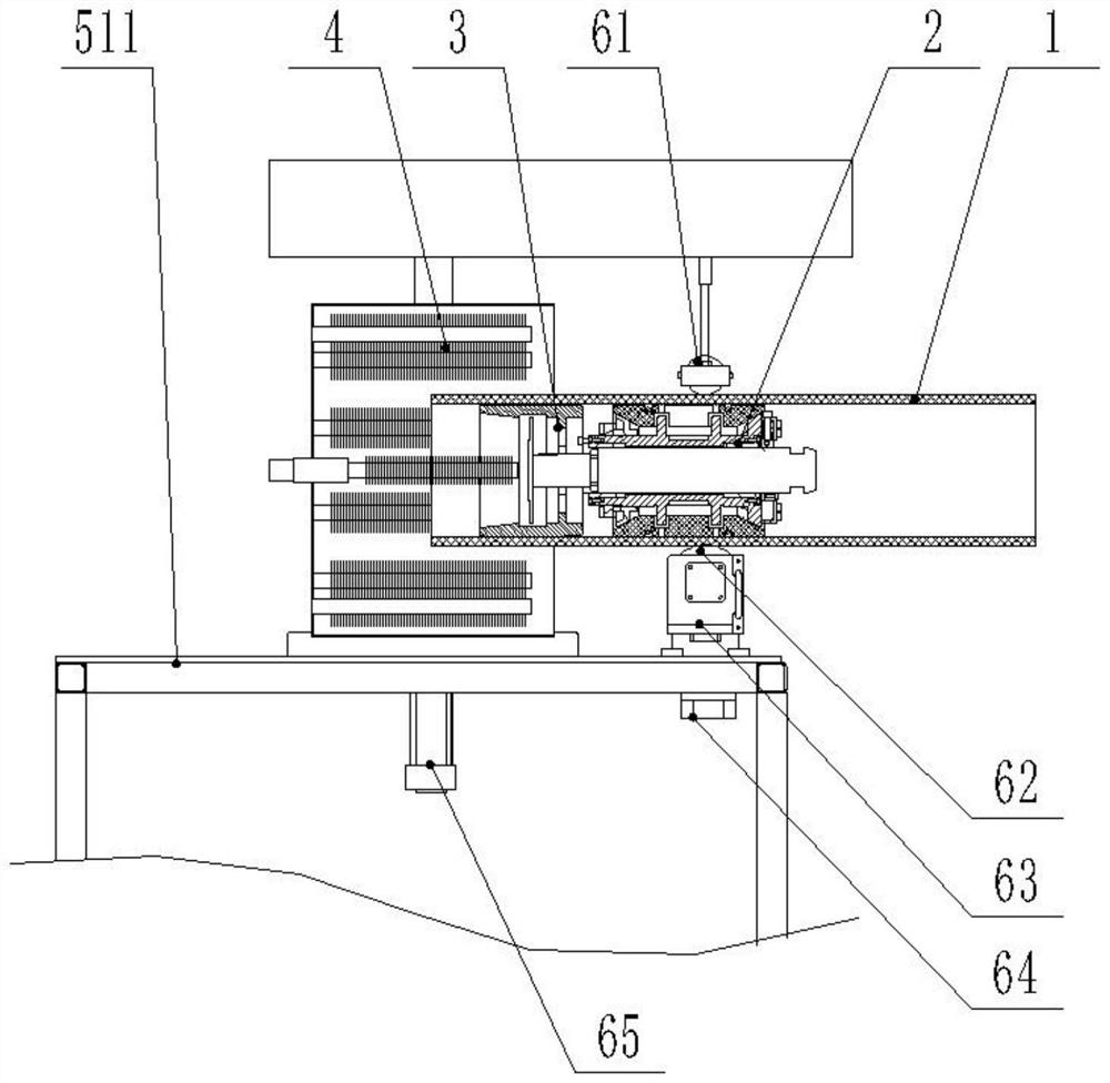 Integral type flanged flange production equipment and method