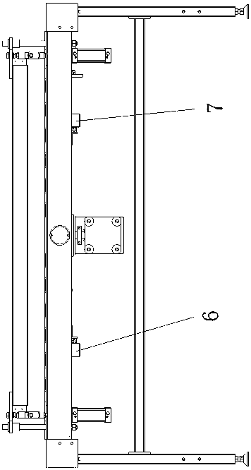 Automatic feeding device of abrasive paper cutting machine