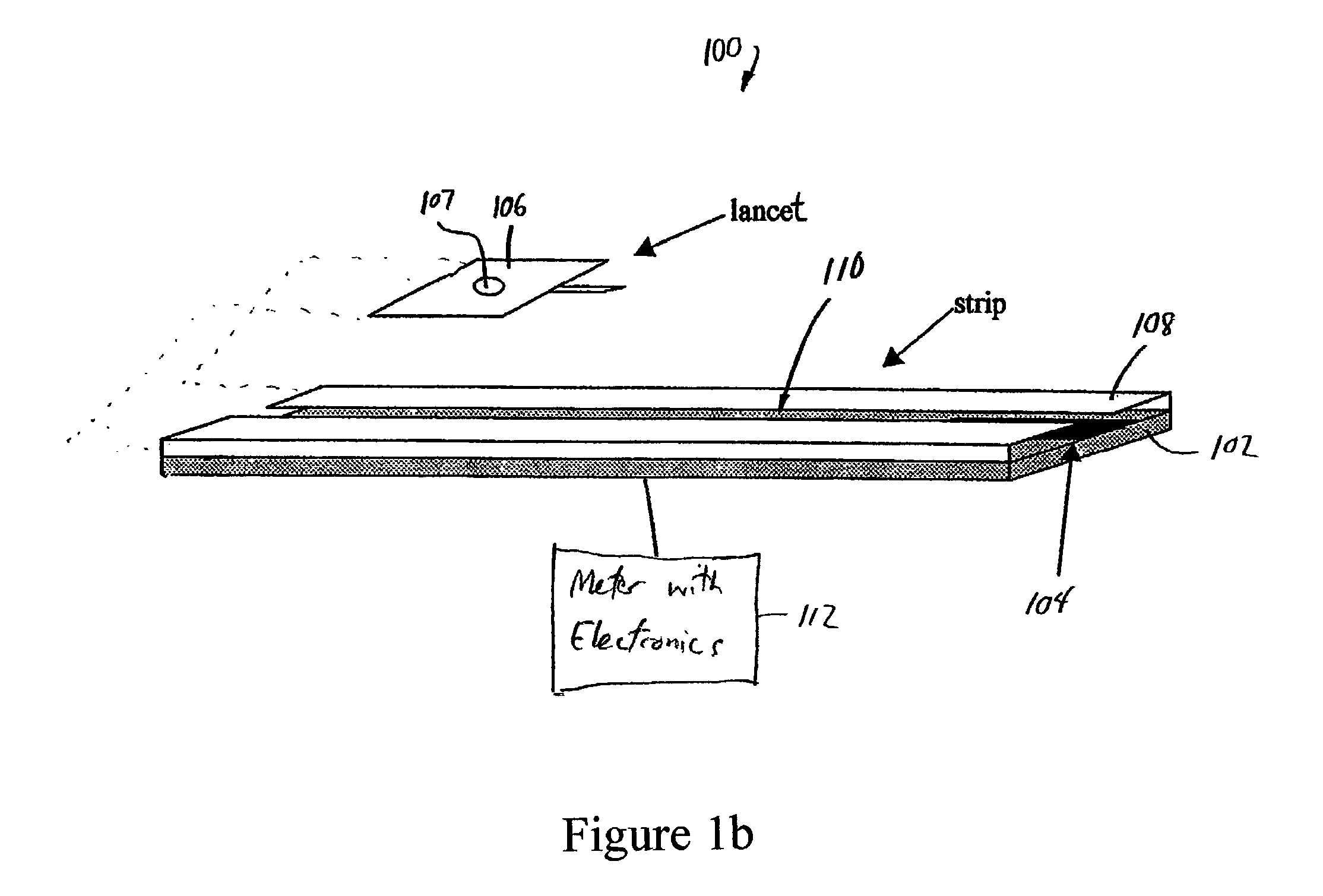 Integrated lancet and bodily fluid sensor