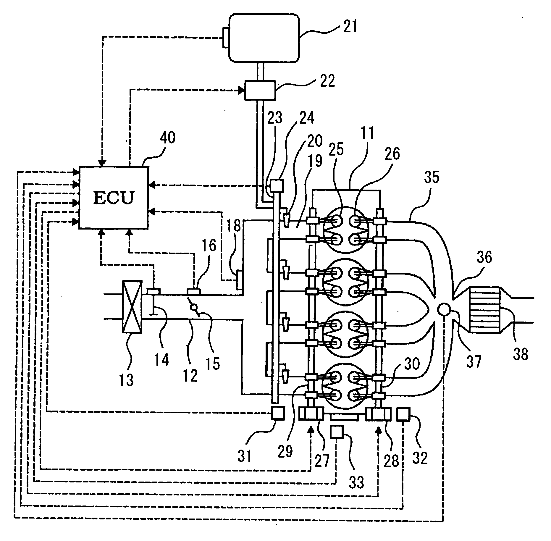 Air-fuel ratio detection apparatus of internal combustion engine