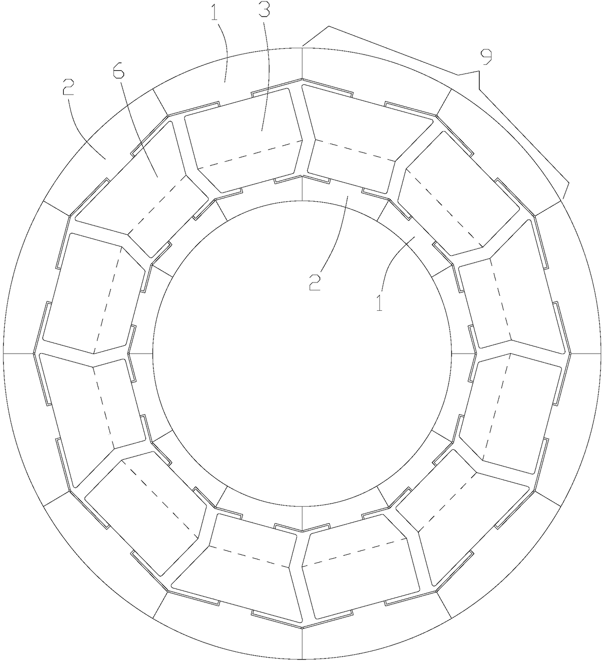 Stator block unit, stator and motor