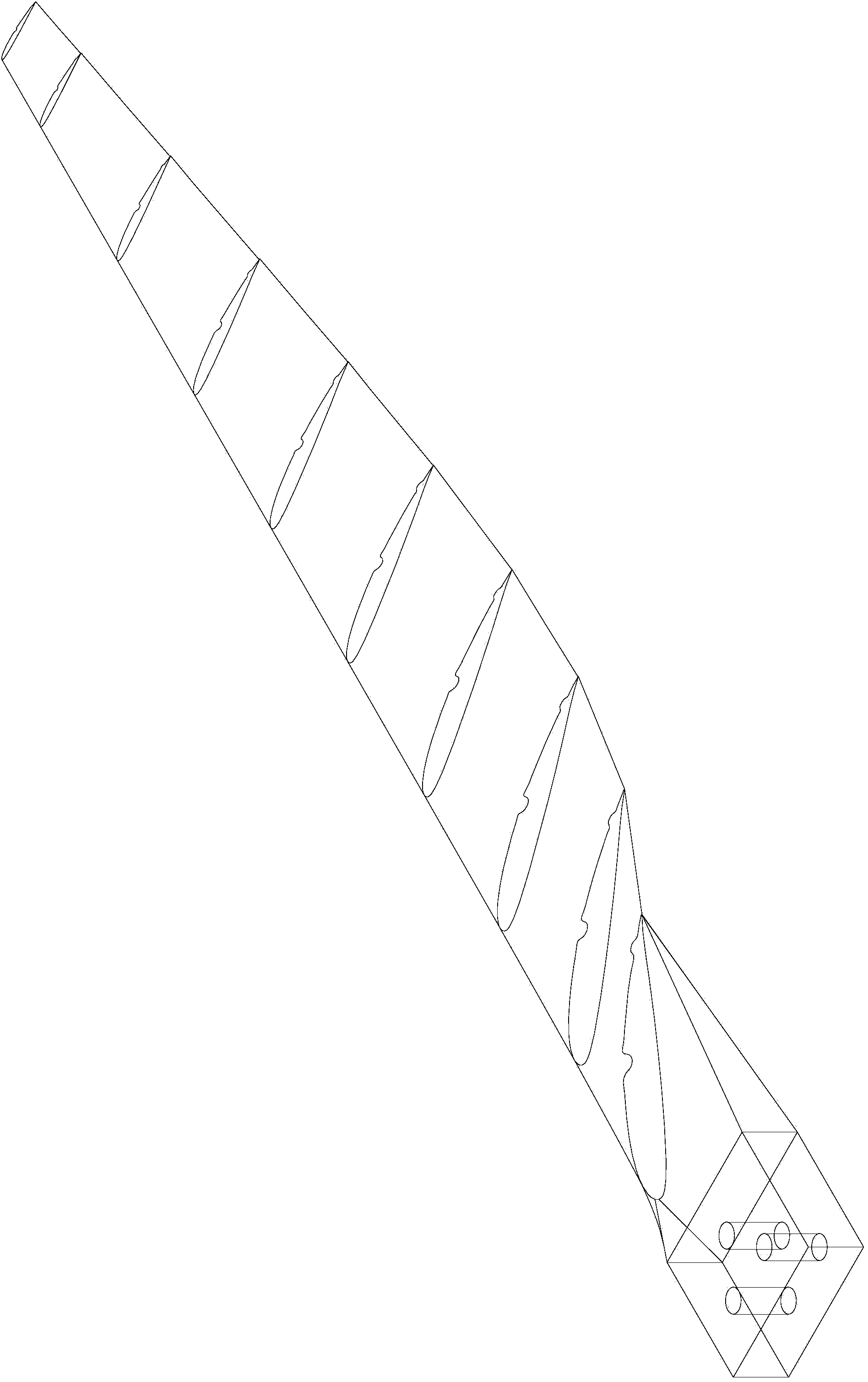 Ribbed and grooved type wind turbine blade