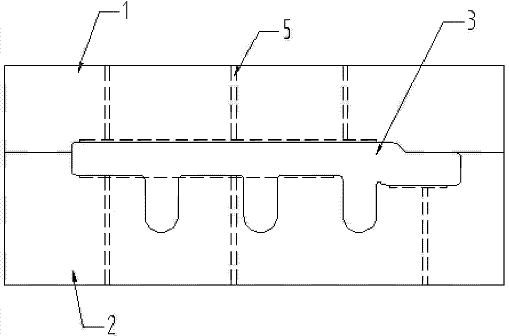 High-speed forming mold for plastic steel winding pipe