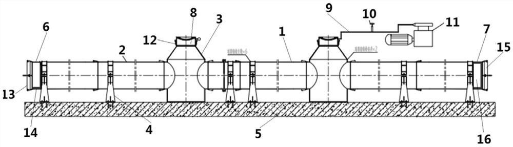 Drainage pipeline sealing performance test structure and sealing performance test method