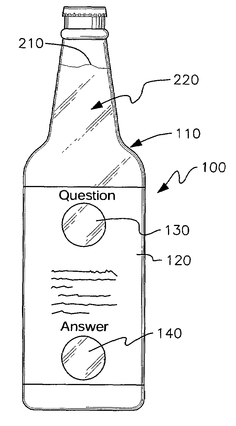 Beverage label assembly