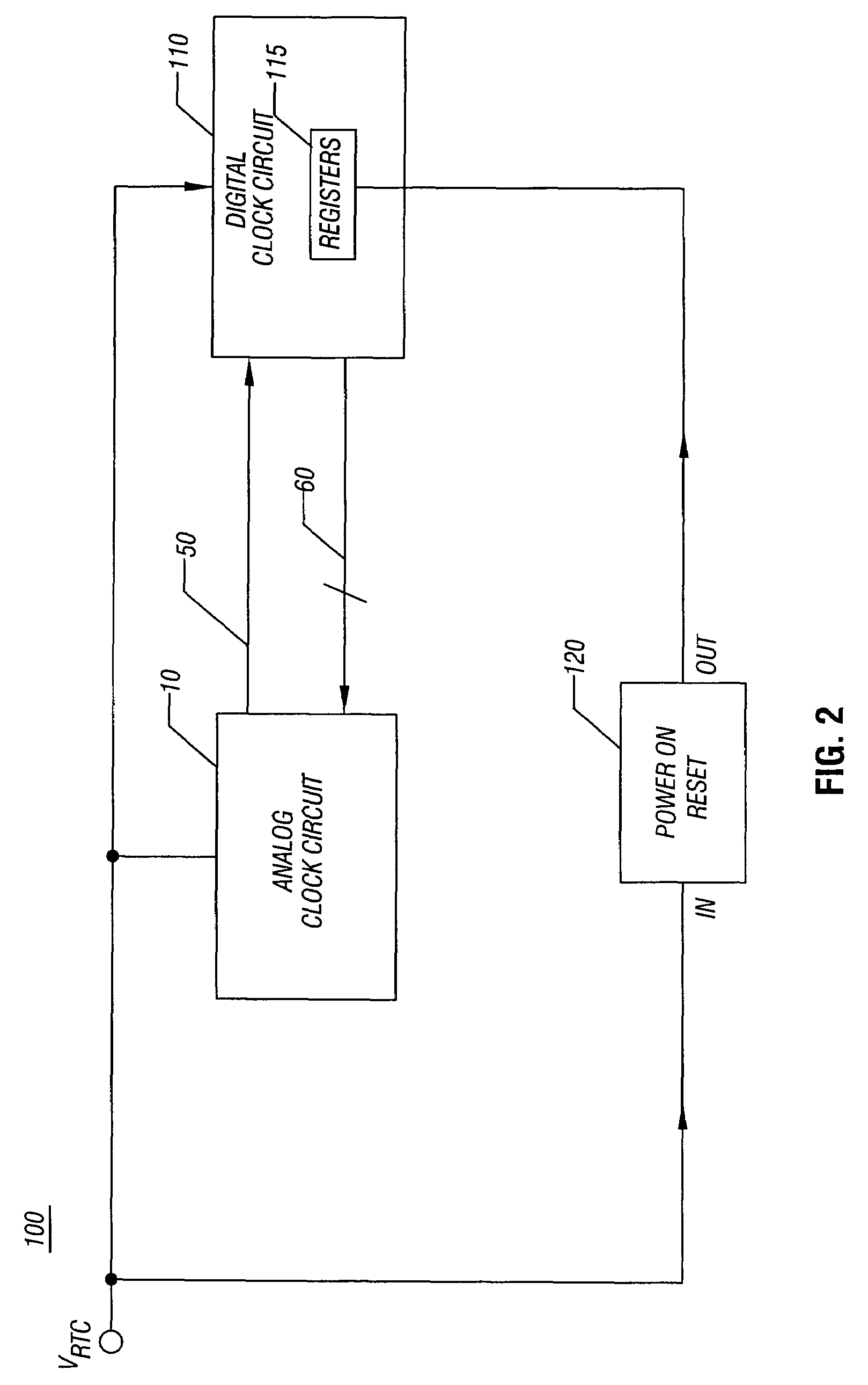 Clock circuit with programmable load capacitors