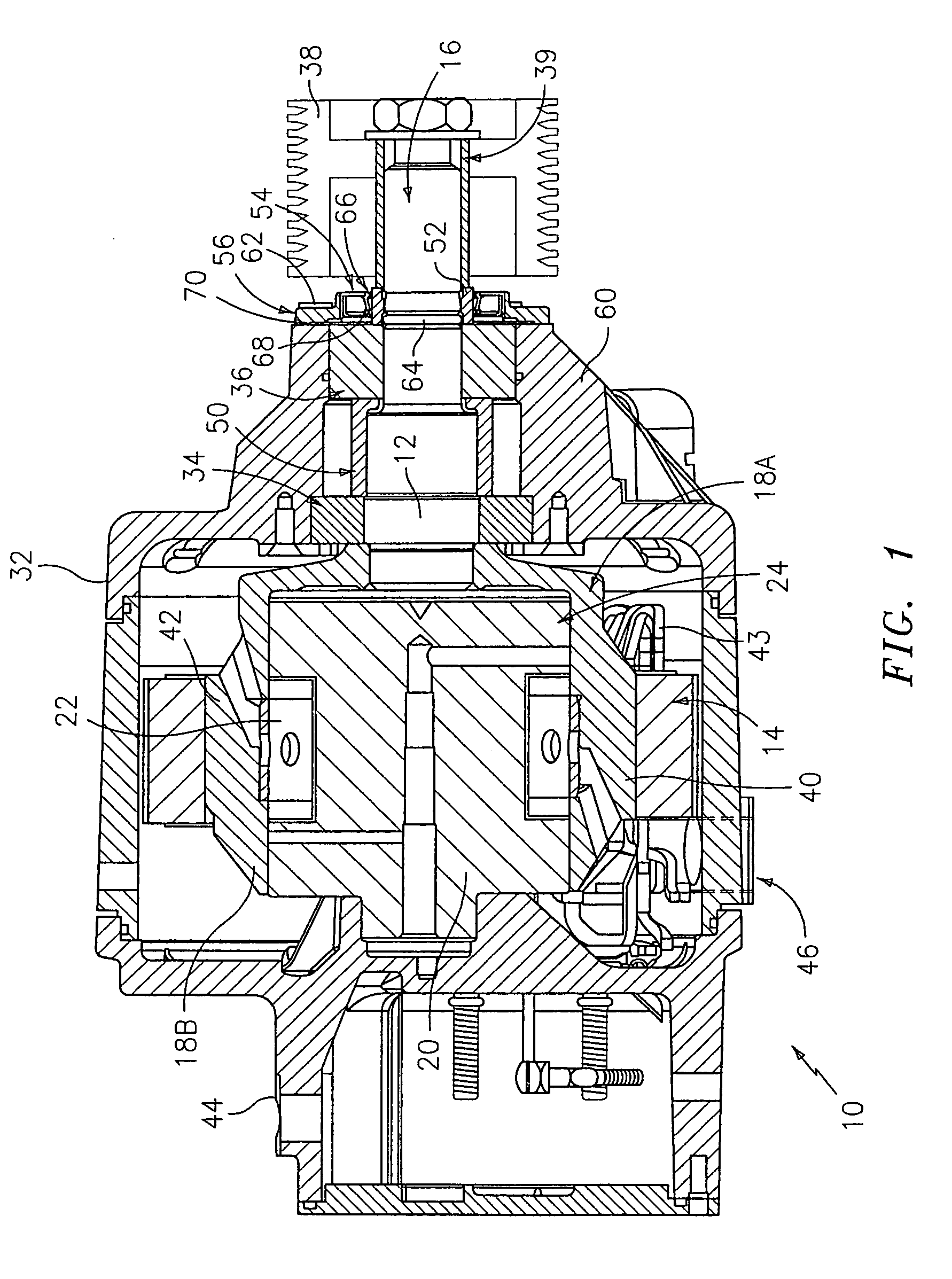 Liquid spray shield for liquid-cooled alternators