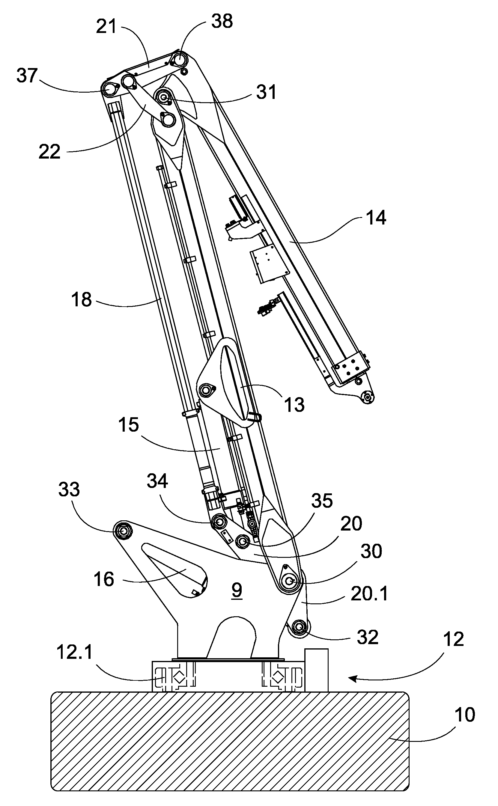 Harvester Crane