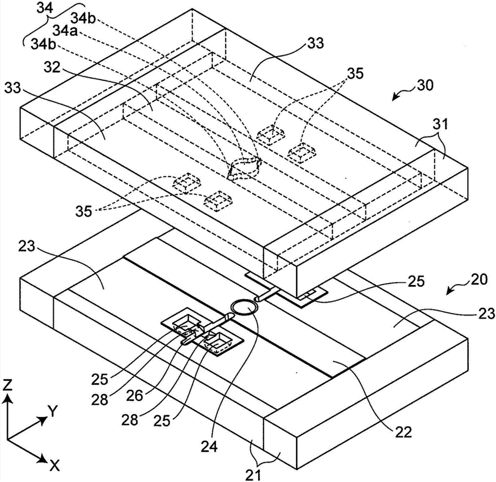 Resin sealing mold and method for manufacturing resin forming section of electronic component