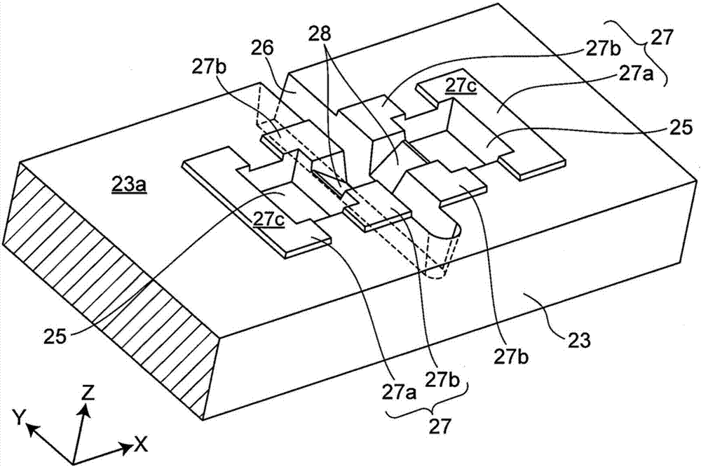 Resin sealing mold and method for manufacturing resin forming section of electronic component