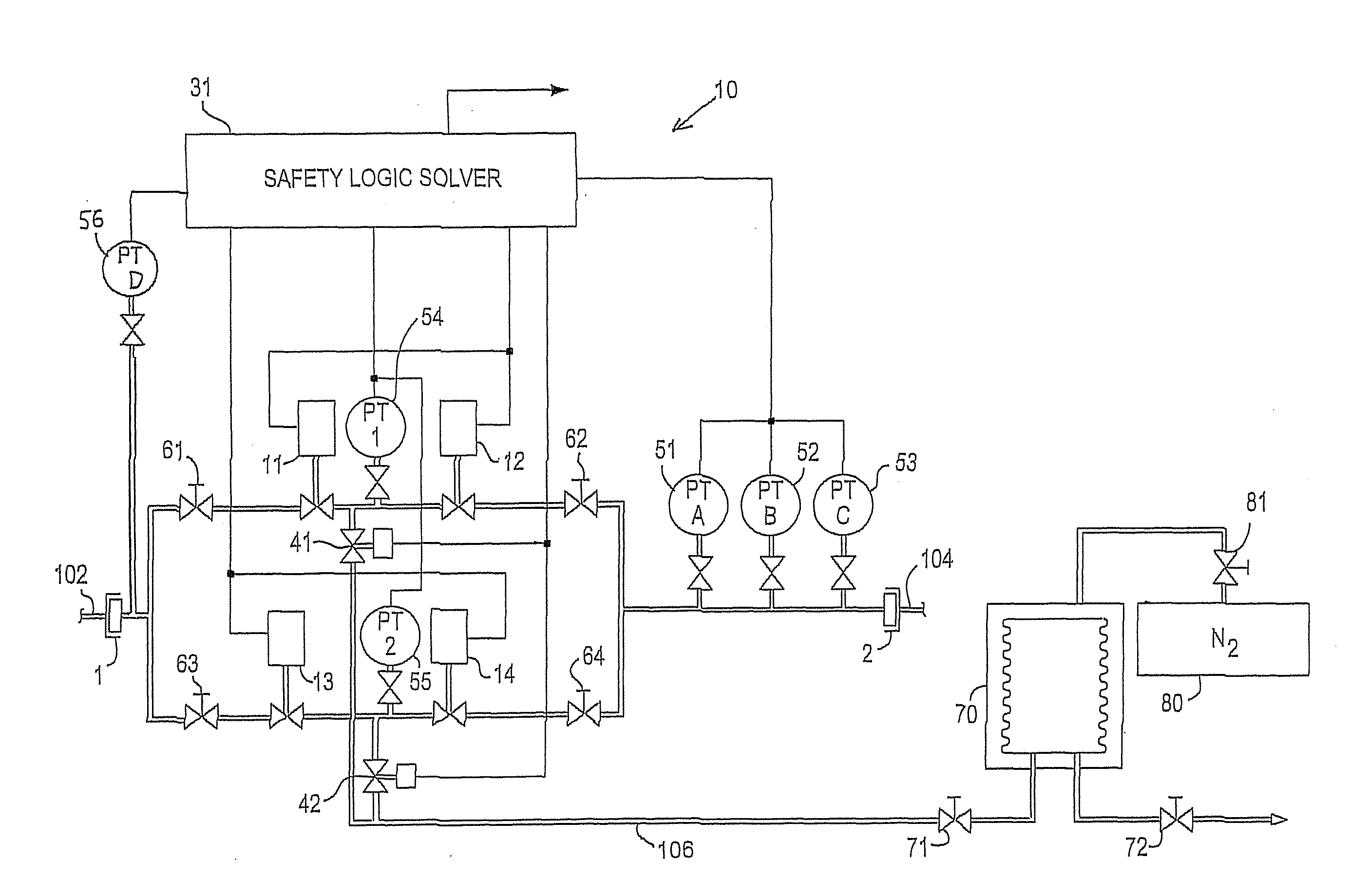 Wellhead hips with automatic testing and self-diagnostics