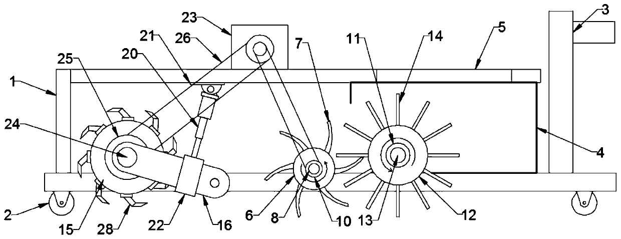 Agricultural weeding machine