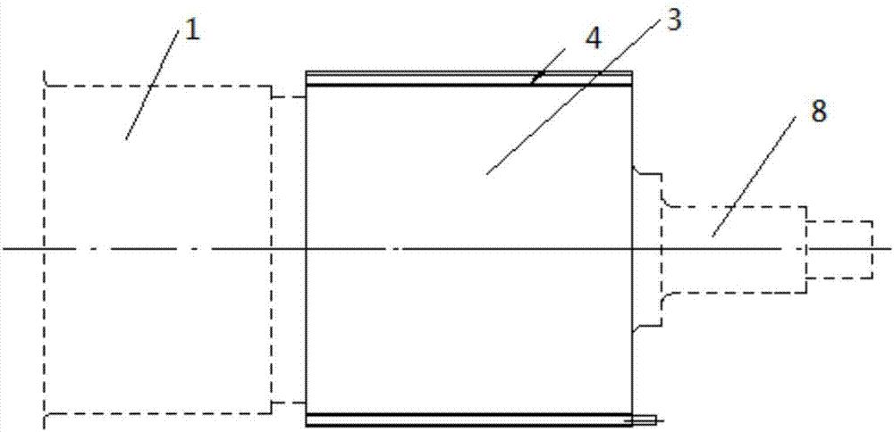 System for replacing ceramic roll on line