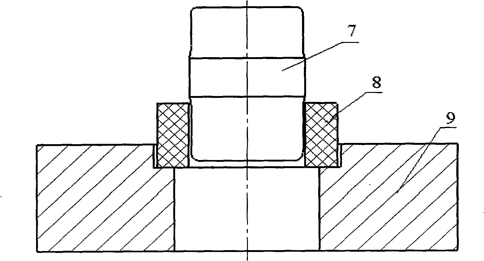 Special-shaped curved surface stator precise compound plasticity shaping process and die