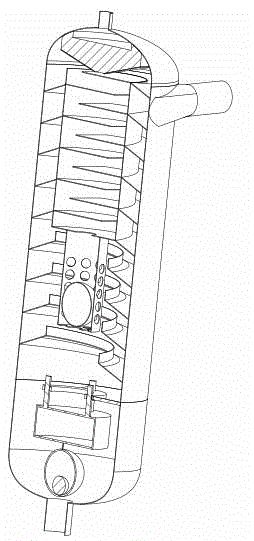 Compound anti-channeling gas-liquid separator