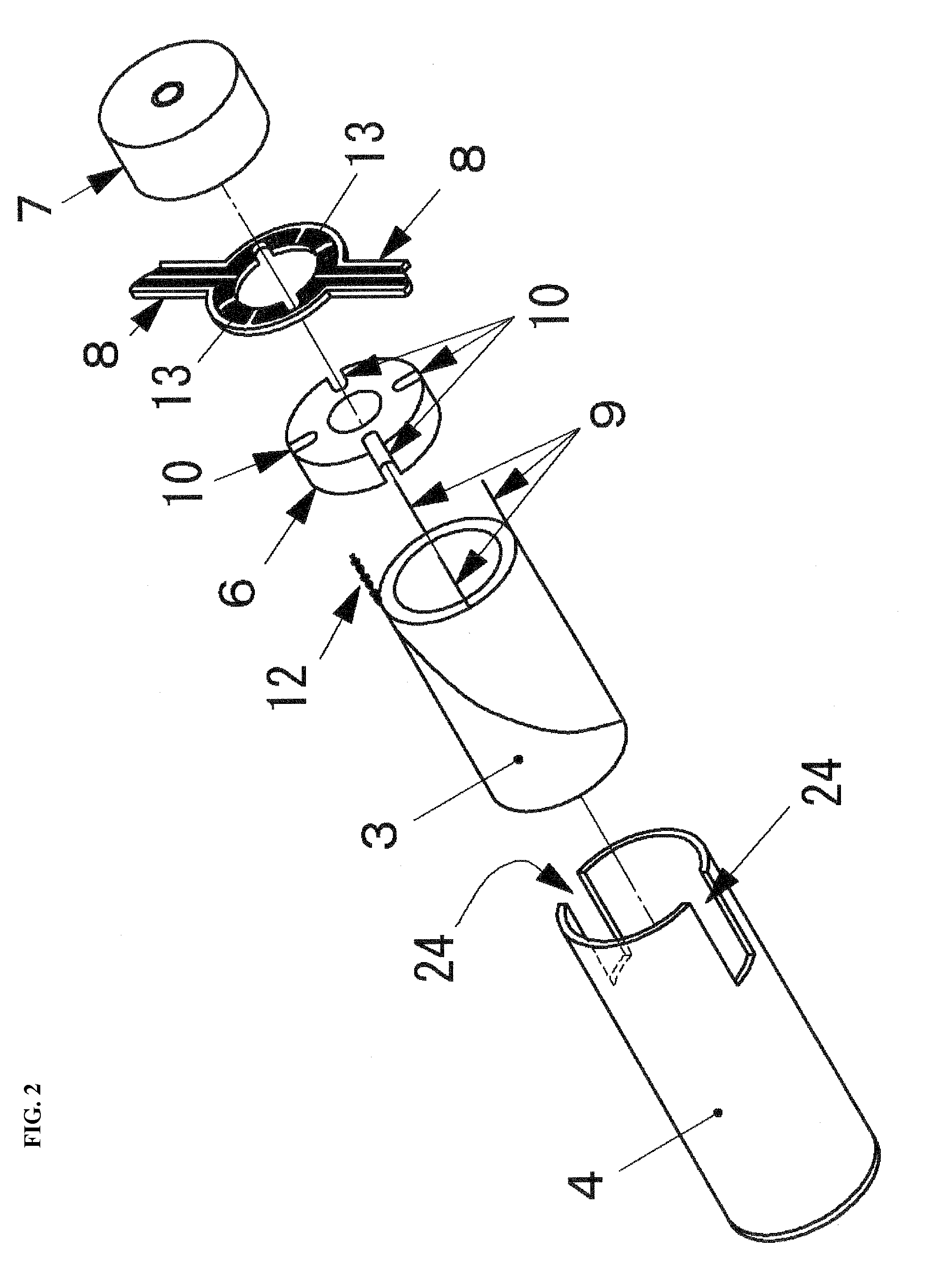 Motor and endoscope probe equipped with motor