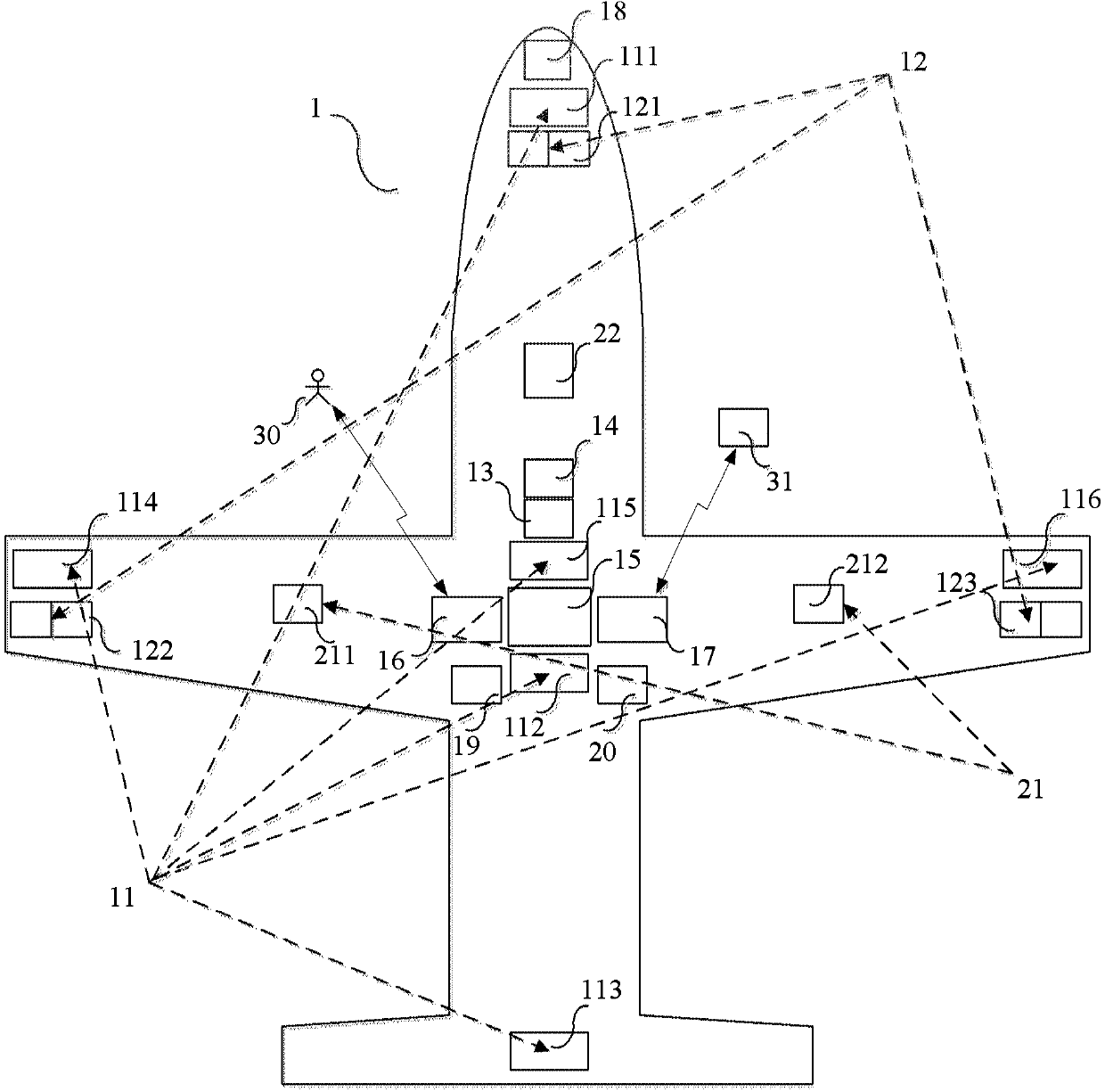 Sea wave sensing based water unmanned plane autonomous taking-off and landing control system