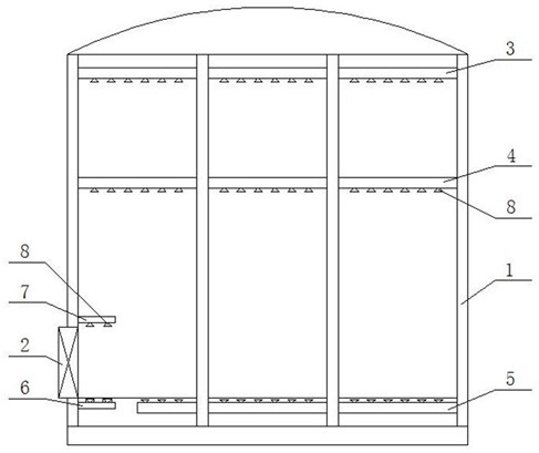 Agricultural planting greenhouse