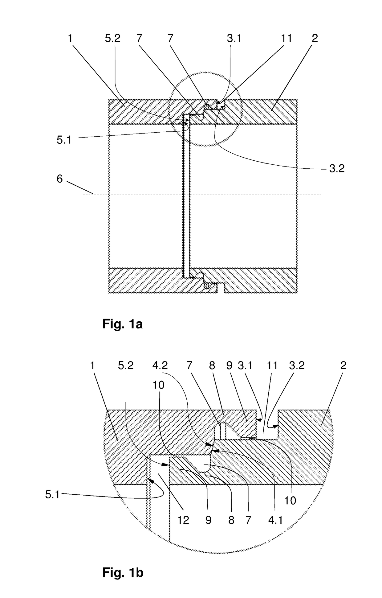 Joint-site structure for components to be connected by means of overlap friction welding, and method for connecting components by means of friction welding