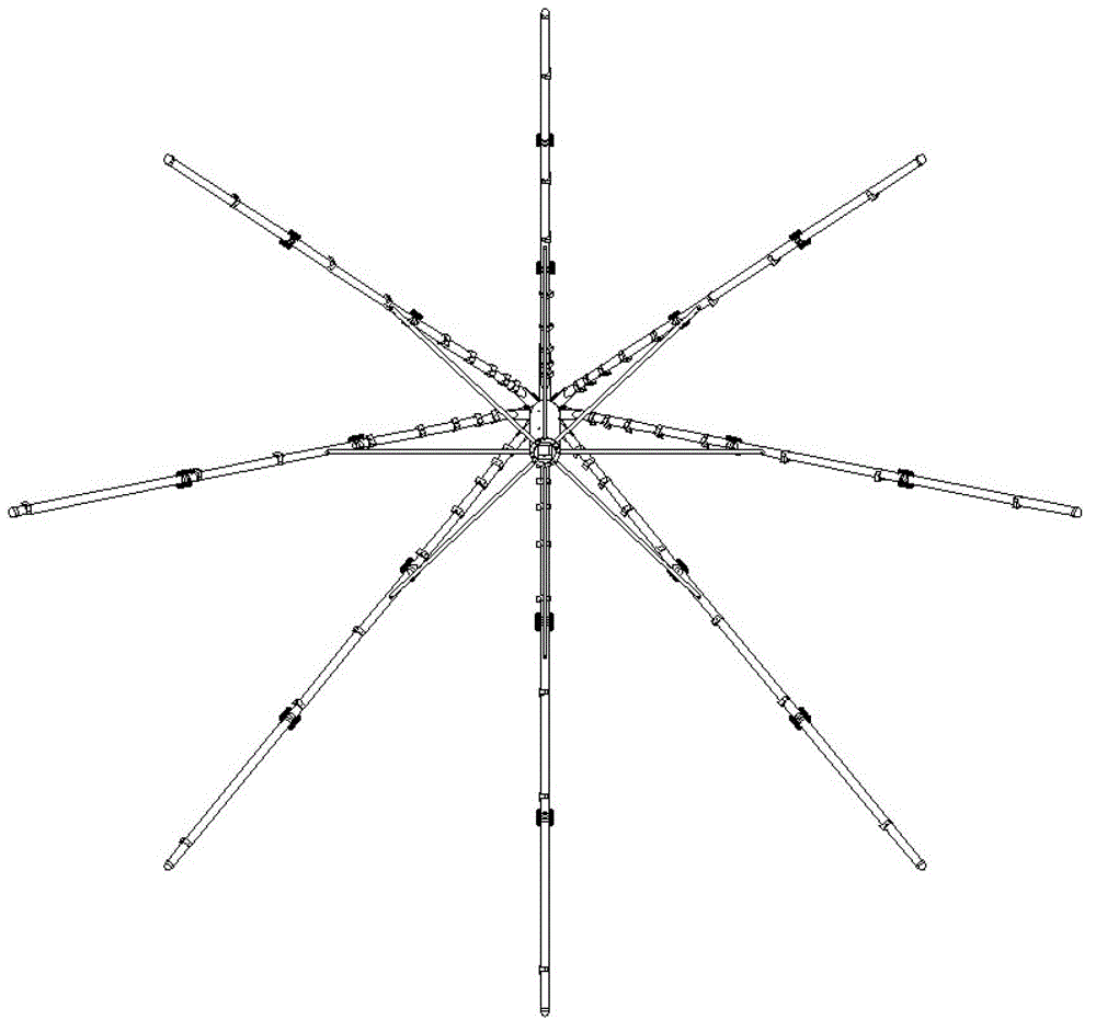 Large aperture three-dimensional array structure