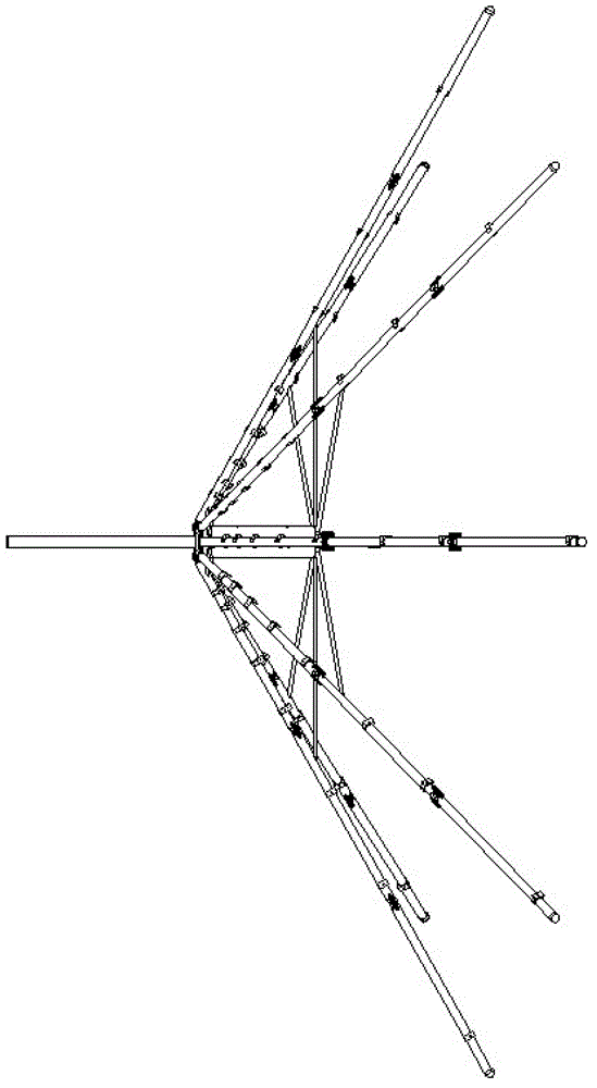 Large aperture three-dimensional array structure