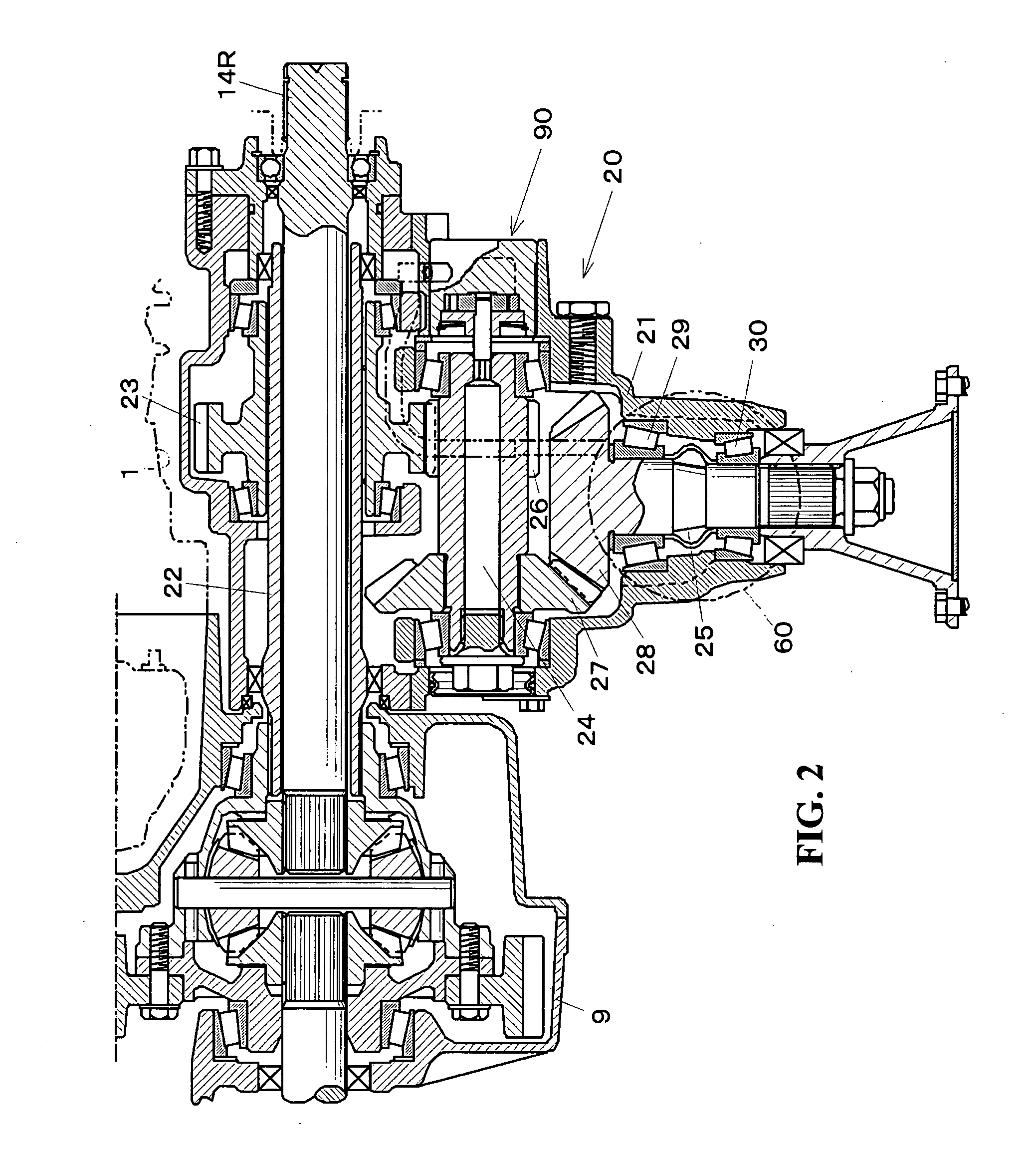 Vibration suppression device of power train