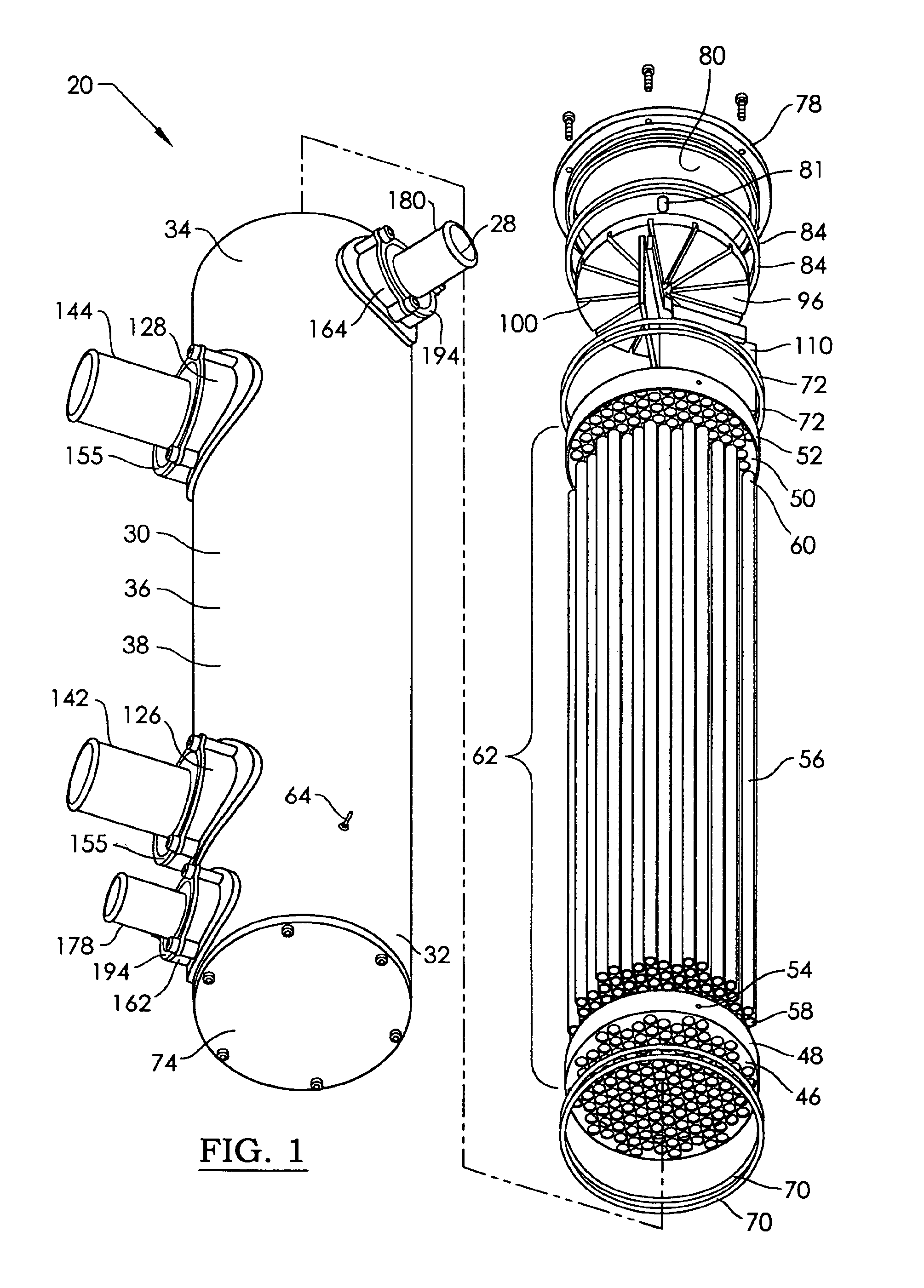 Plastic heat exchanger