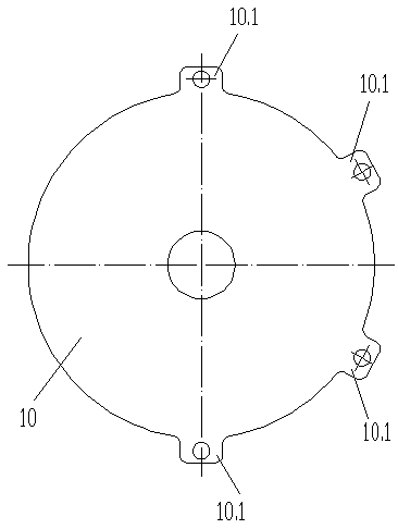 High-efficiency self-controlled horizontal rotary electrode electrocatalytic oxidation decontamination device