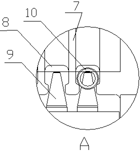 Automatic arranging and falling device for metal framework of valve oil seal