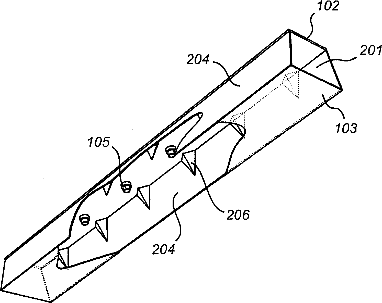 Device for mixing light of side emitting leds