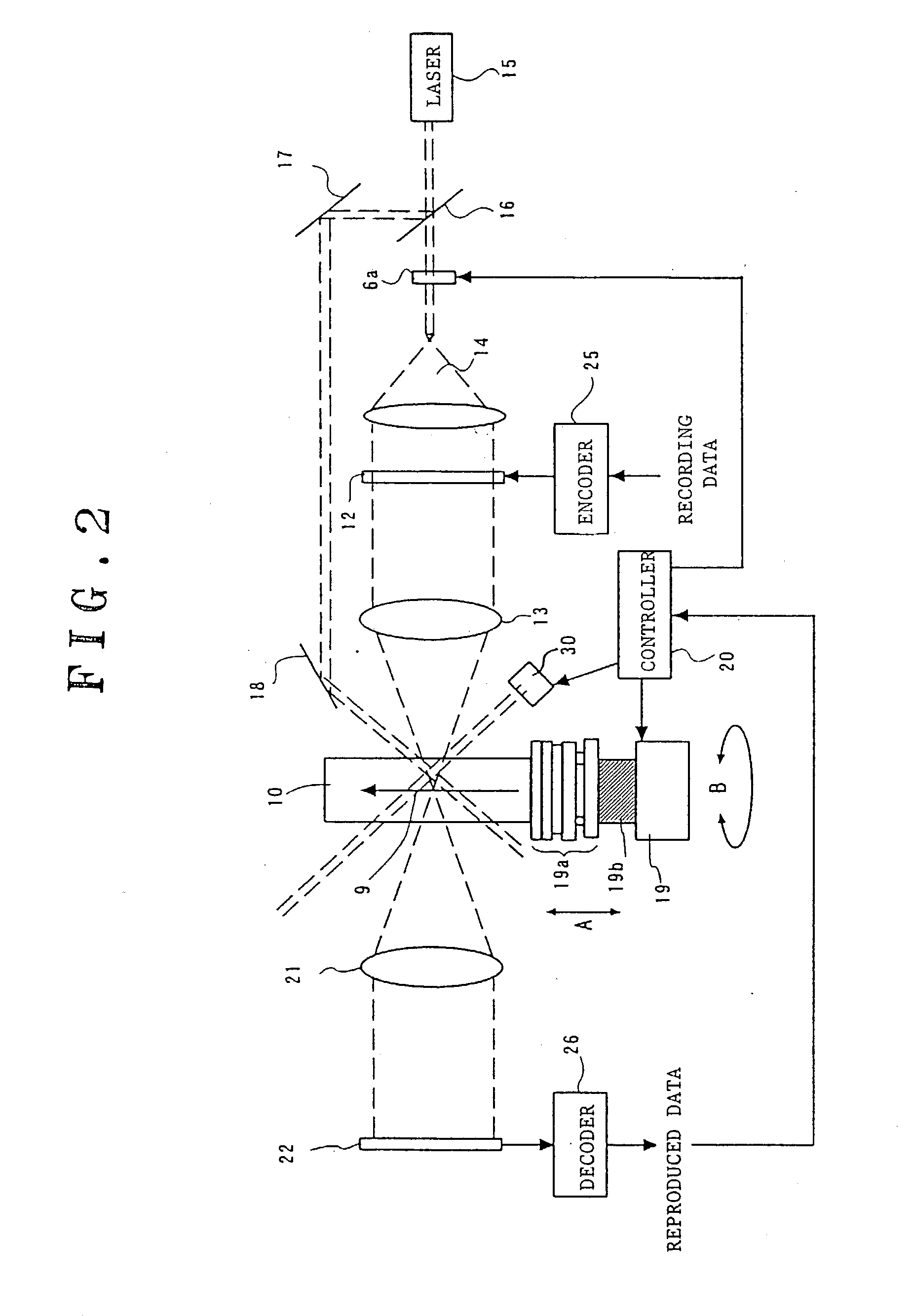 Optical information recording and reproducing apparatus having volume holographic memory