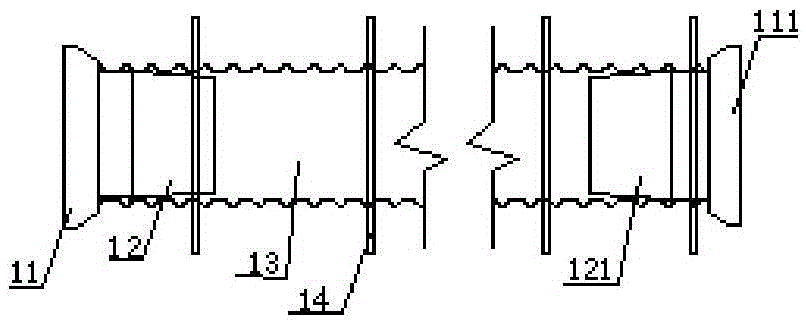 Construction method of segment girder prestressed pipeline