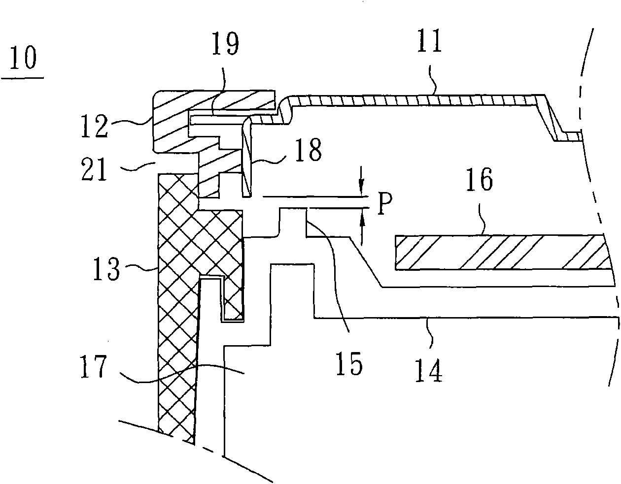 Explosion rupture disk device of CD player