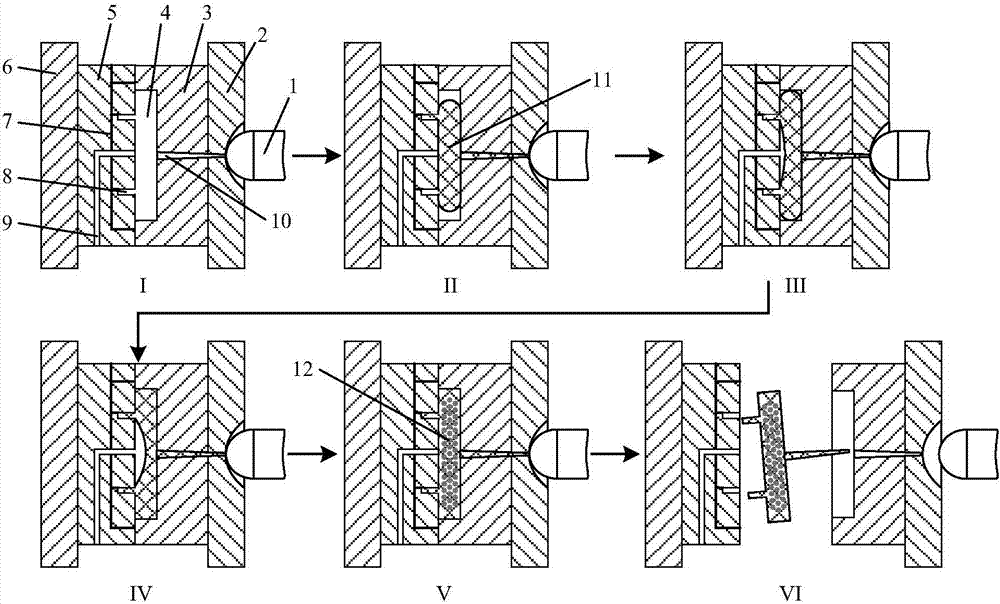 A microcellular foaming injection molding process and mold with high surface gloss and high bubble density