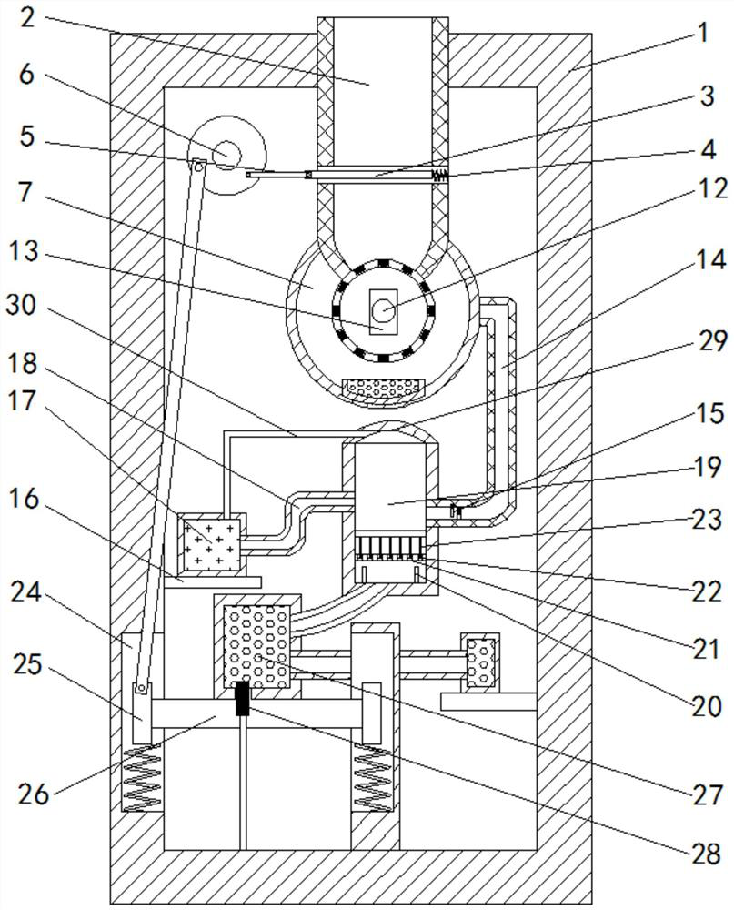 Quantitative and effective waste gas purification device