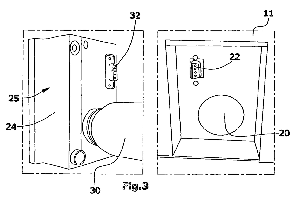 Leak detector with a leak detector testing device