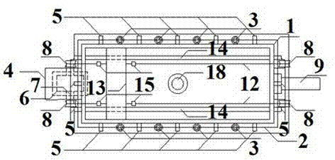 Testing apparatus and method for simulating liquefied particle motion characteristics