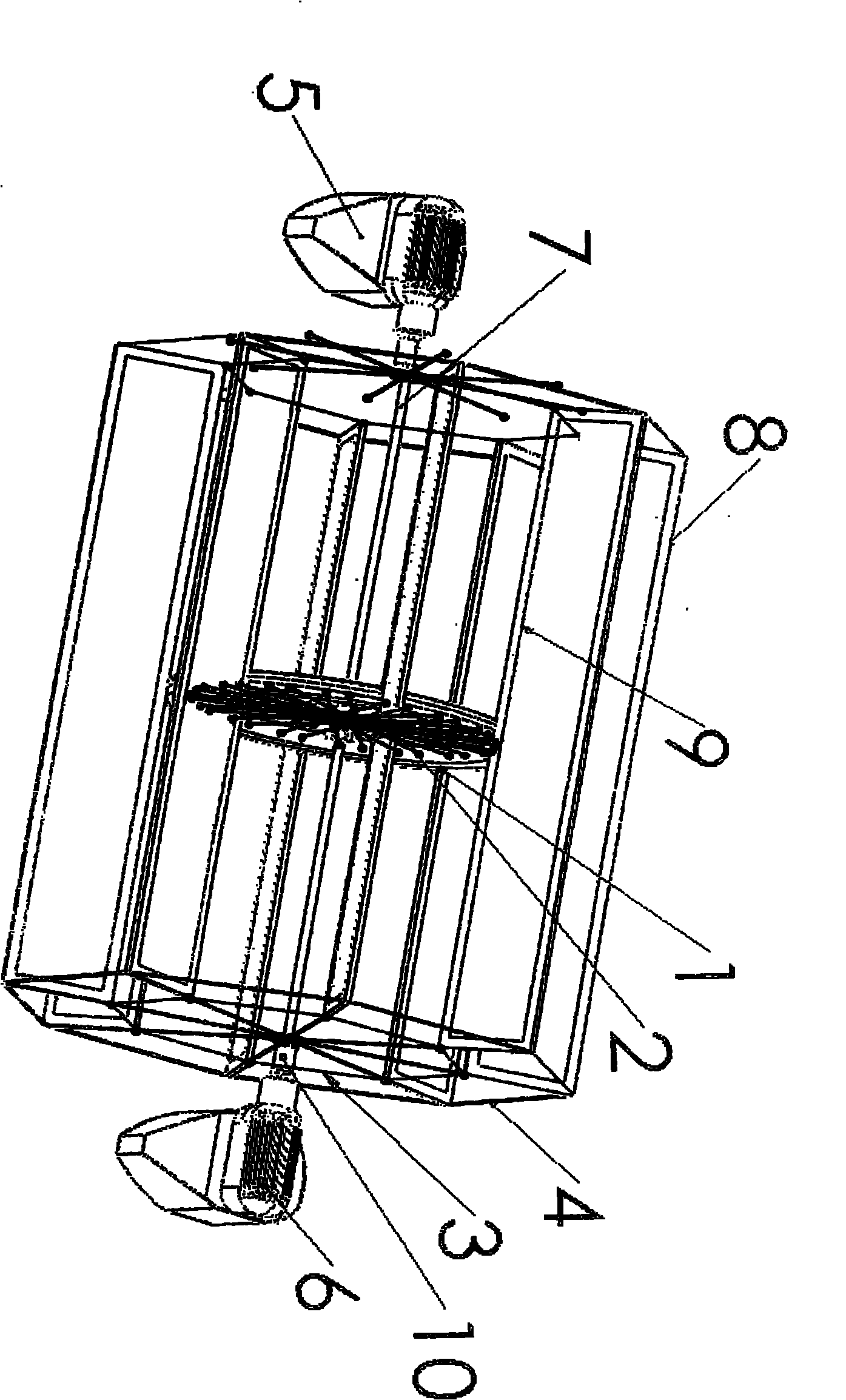 Dam-free electricity generation method of tension-type structured water wheel