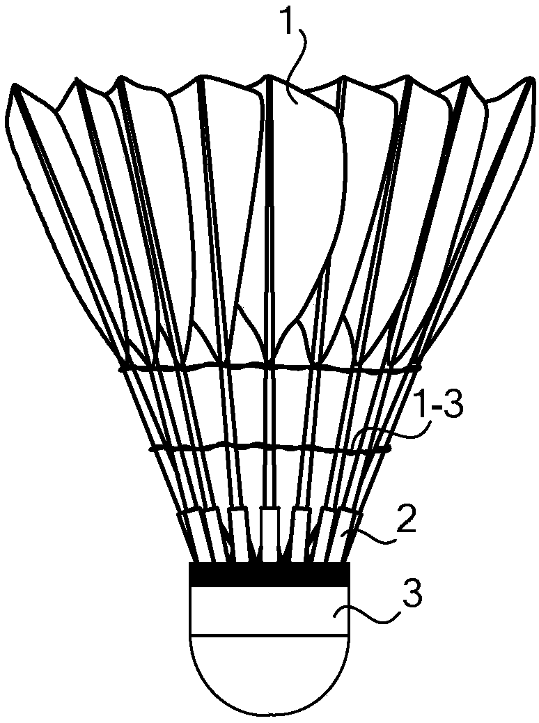 Badminton ball with socket